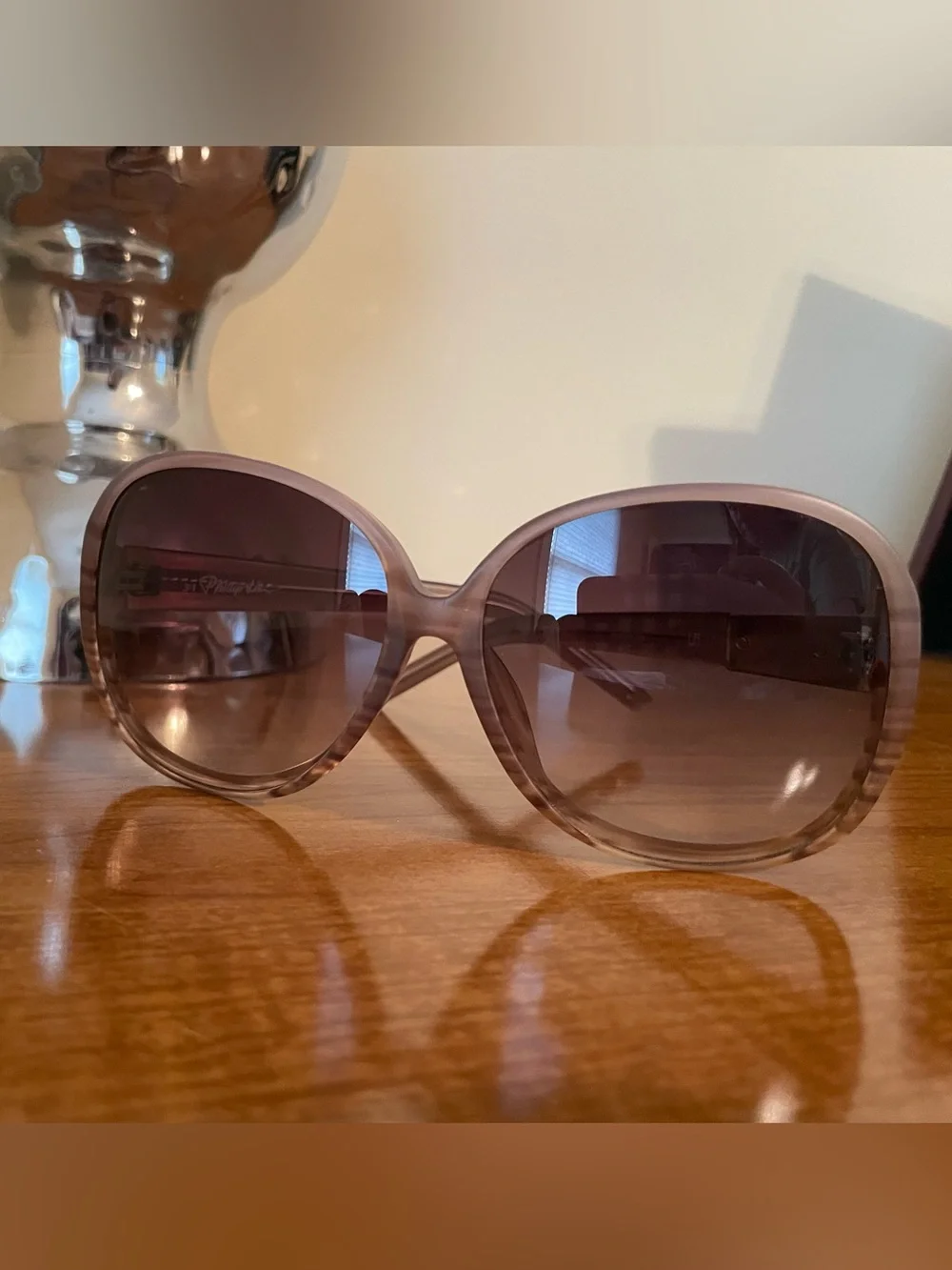 Never Worn: Phillip Lim Women’s Oversized Sunglasses - Taupe